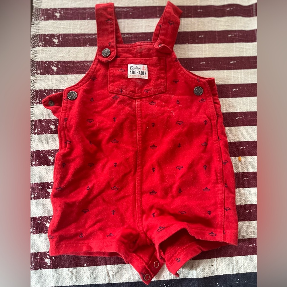 Red Kids Overalls